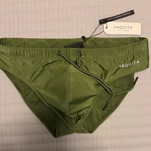 Vaquita Green Swim Briefs
